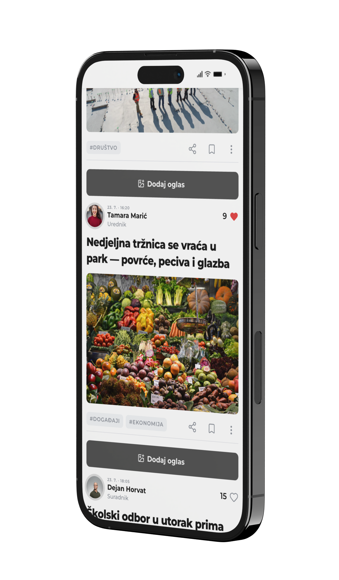 Upravljanje oglasnim prostorom na portalu